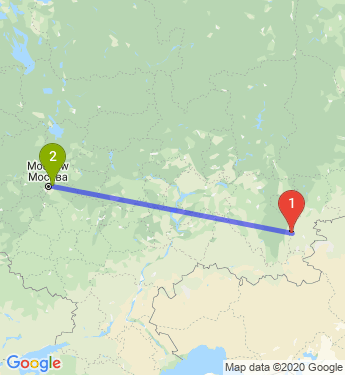 Маршрут из Магнитогорска в Балашиху