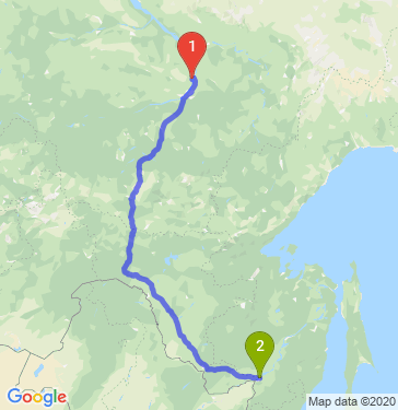 Маршрут из Якутска в Хабаровск