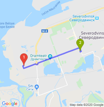 Маршрут по Северодвинску