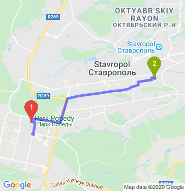 Маршрут по Ставрополю