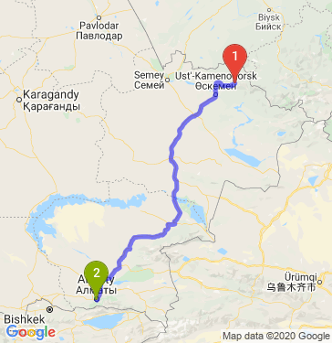 Карта новосибирск семипалатинск