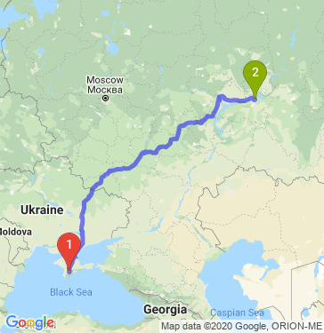 Маршрут из Симферополя в Набережные Челны
