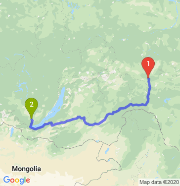 Маршрут из Нерюнгри в Ангарска