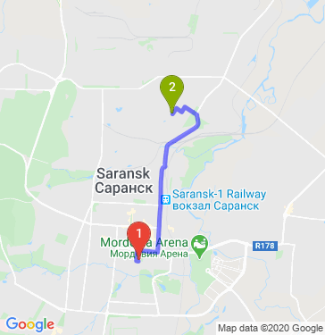 Маршрут по Саранску