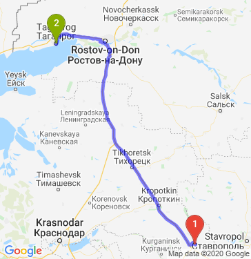 Маршрут из Армавира в Таганрог
