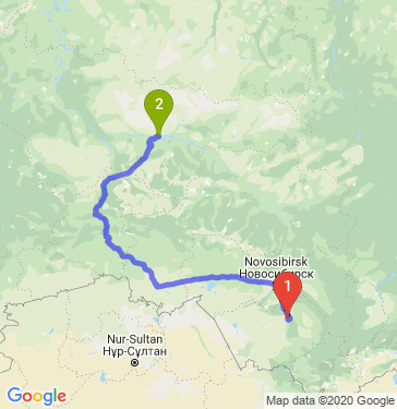 Маршрут из Барнаула в Сургут