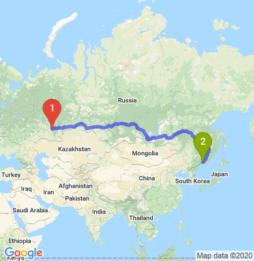 Маршрут из Уфы в Уссурийск