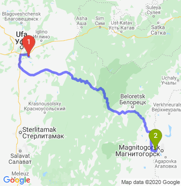 Маршрут из Уфы в Магнитогорск
