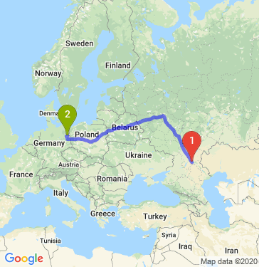 Маршрут из Волгограда в Эберсвальде