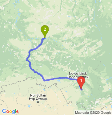 Маршрут из Барнаула в Сургут
