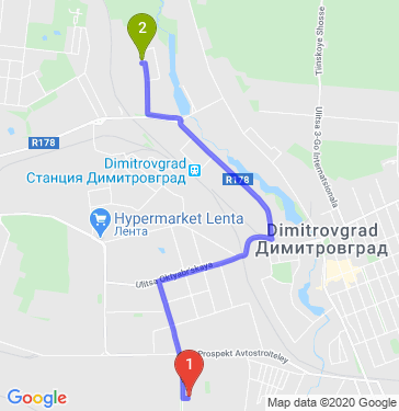Маршрут по Димитровграду
