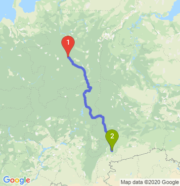 Маршрут из Ухты в Челябинск