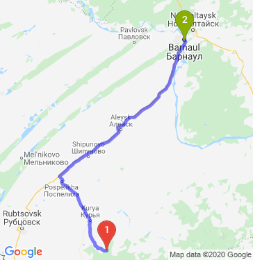 Маршрут из Колывани в Барнаул