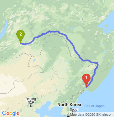 Маршрут из Уссурийска в Читу