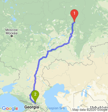 Маршрут из Перми в Владикавказ