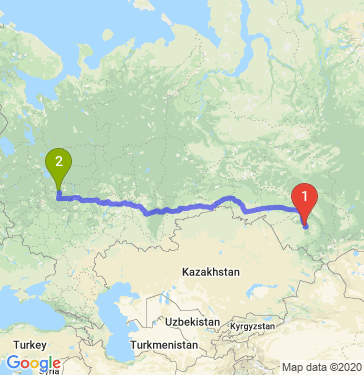 Маршрут из Барнаула в Тейково