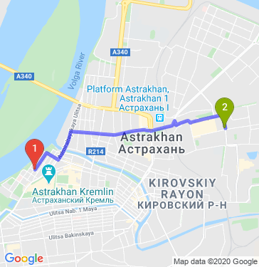 Маршрут по Астрахани