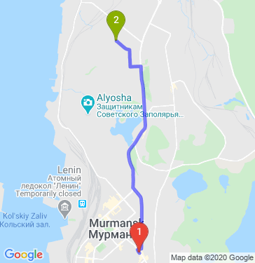 Маршрут по Мурманску