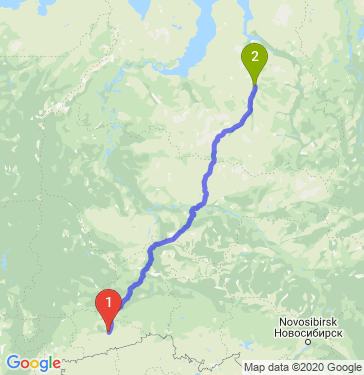 Маршрут из Кургана в Коротчаево