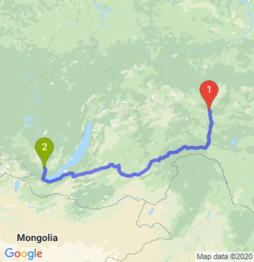 Маршрут из Нерюнгри в Ангарска