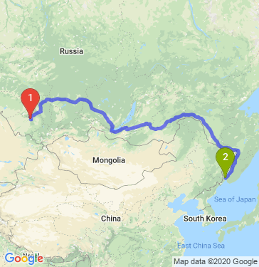Маршрут из Барнаула в Уссурийск