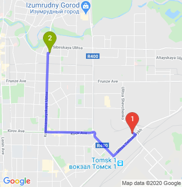 Маршрут по Томску