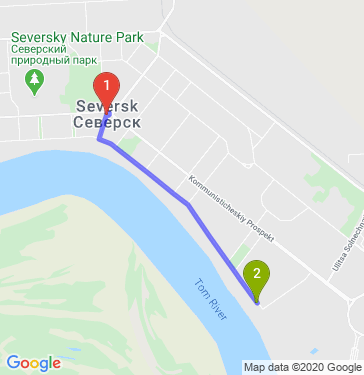 Маршрут по Северску