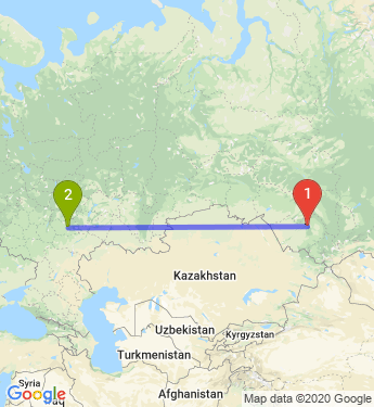 Маршрут из Барнаула в Пензу