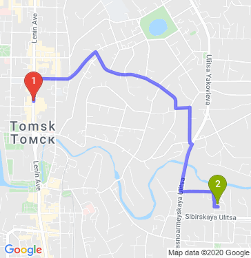 Маршрут по Томску
