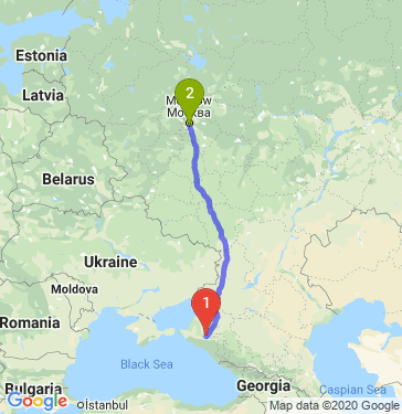 Краснодар киев расстояние