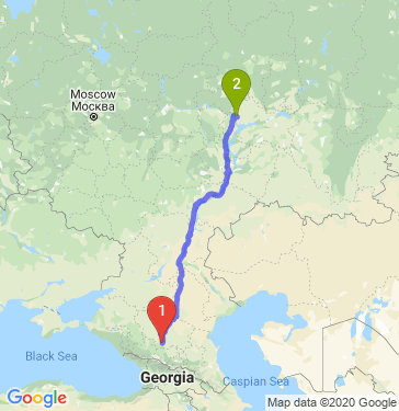 Маршрут из Минеральных Вод в Казань