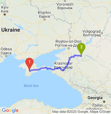 Маршрут из Симферополя в Сальск