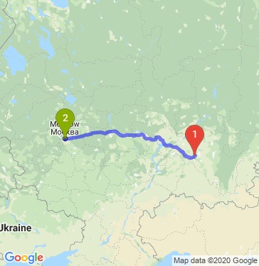Маршрут из Туймаз в Москву