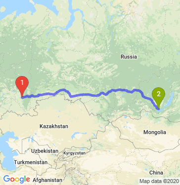 Маршрут из Уфы в Пивовариху