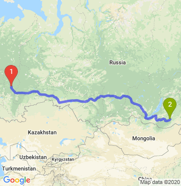 Маршрут из Перми в Улеты