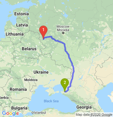 Маршрут из Смоленска в Элитный