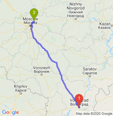 Маршрут из Волгограда в Красноармейск