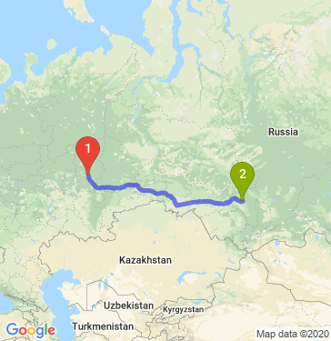 Маршрут из Перми в Кемерово