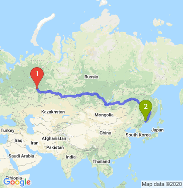 Маршрут из Перми в Уссурийск