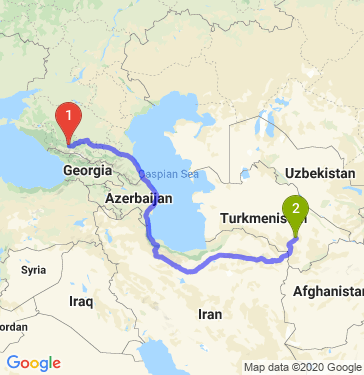 Маршрут из Карачаевска в Мары