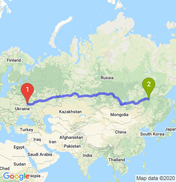 Маршрут из Курска в Невера