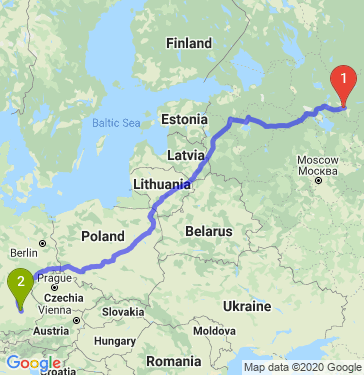 Маршрут из Вологды в 