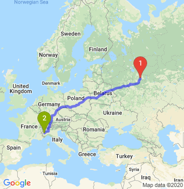 Маршрут из Иванова в TO