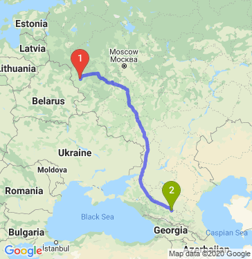 Маршрут из Смоленска в Новопавловск