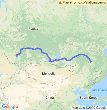Маршрут из Барнаула в Свободного