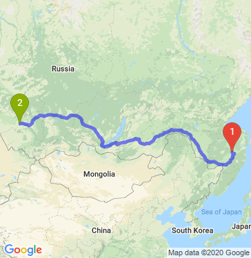 Маршрут из Комсомольска-на-Амуре в Новосибирск