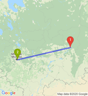 Маршрут из Перми в Котельников