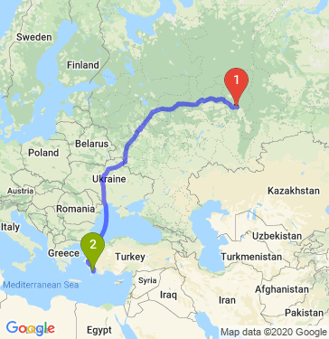 Маршрут из Перми в Мармариса