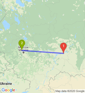 Маршрут из Нижнекамска в Солнечногорск