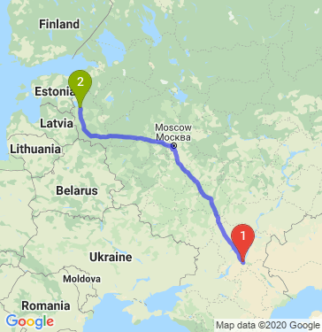 Маршрут из Волгограда в Пскова